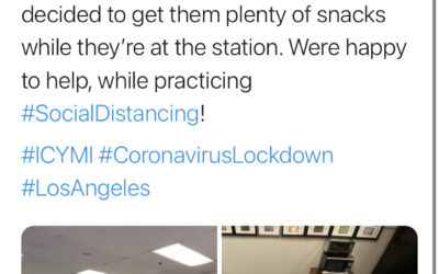 3/26/20 – FOWLA donates snacks to West LAPD Station
