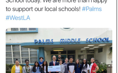 2/27/20 – FOWLA donates $50,000 to Palms Middle School
