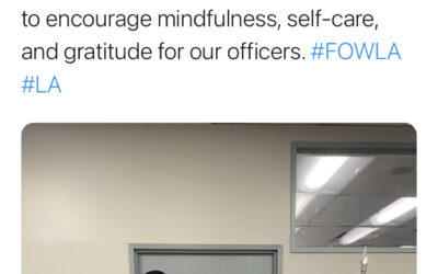 3/5/20 – FOWLA supports West LAPD with End of Watch Checklist Signs