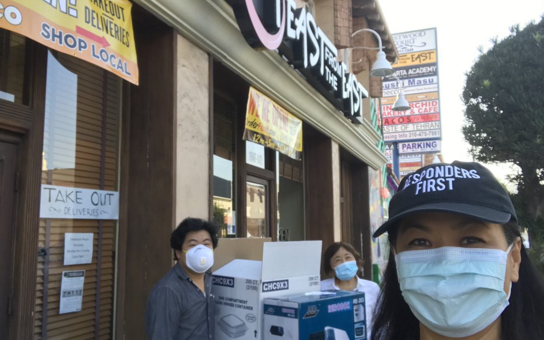 4/28/20 – Feast From The East feeds UCLA ER through Responders First